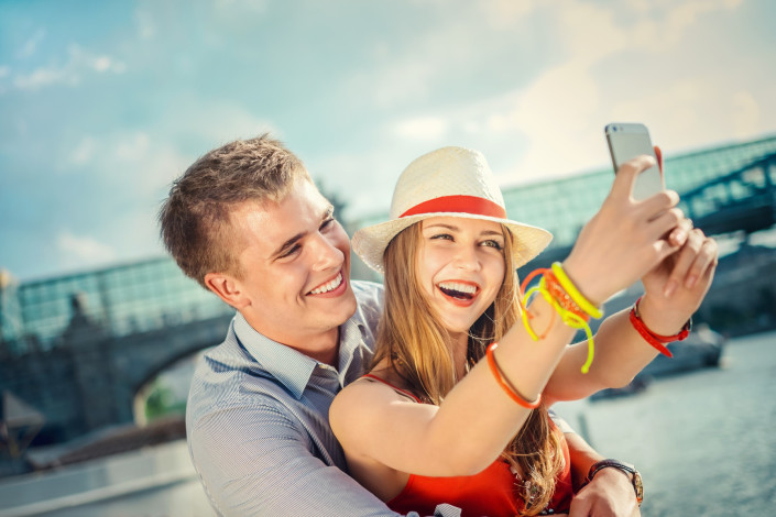 Smiling couple